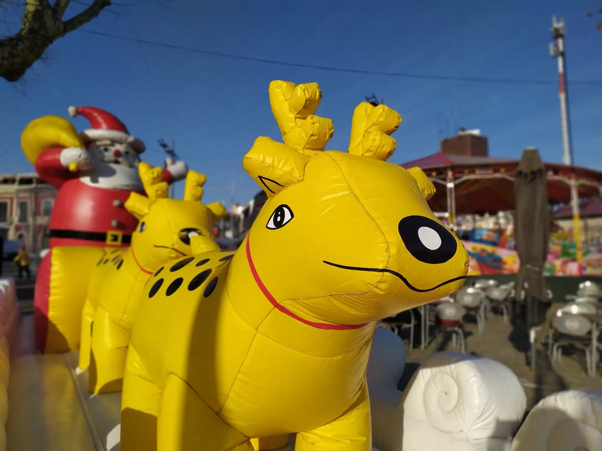 Insuflável Trenó do Pai Natal
